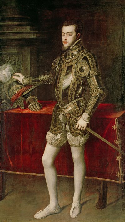 King Philip II (1527-98) by Tiziano Vecelli